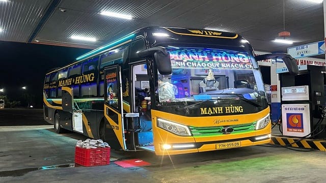 Các tuyến đường hoạt động của Nhà xe Mạnh Hùng