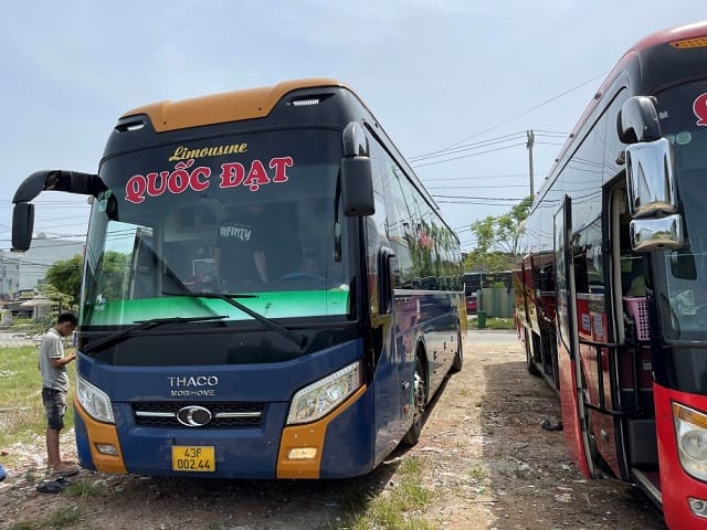 Điểm trung chuyển đón, trả khách của nhà xe Quốc Đạt