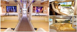Hệ thống xe giường nằm của Sao Việt được trang bị đủ tiện nghi