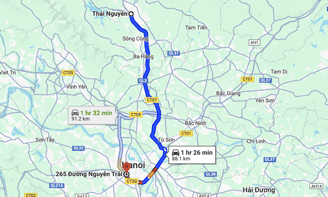 Hỗ trợ mạng lưới tuyến xe đa dạng