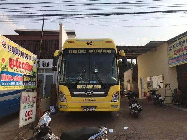 Một số điểm trung chuyển của nhà xe Quốc Cường.