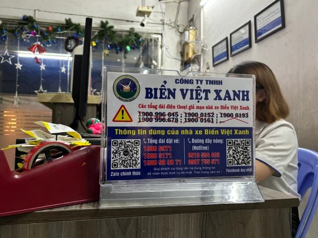 Chi phí di chuyển mỗi tuyến được niêm yết rõ ràng