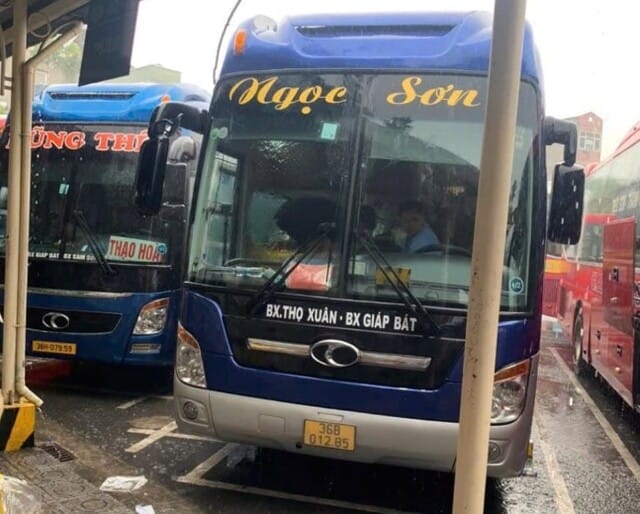 Hành trình xe đi và giá vé tham khảo