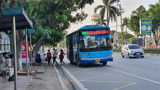 Các điểm dừng của tuyến VP01 cả chiều đi và chiều về giống nhau