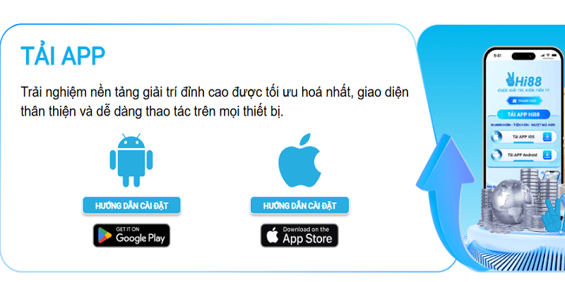 Cách tải ứng dụng Hi88 cho điện thoại