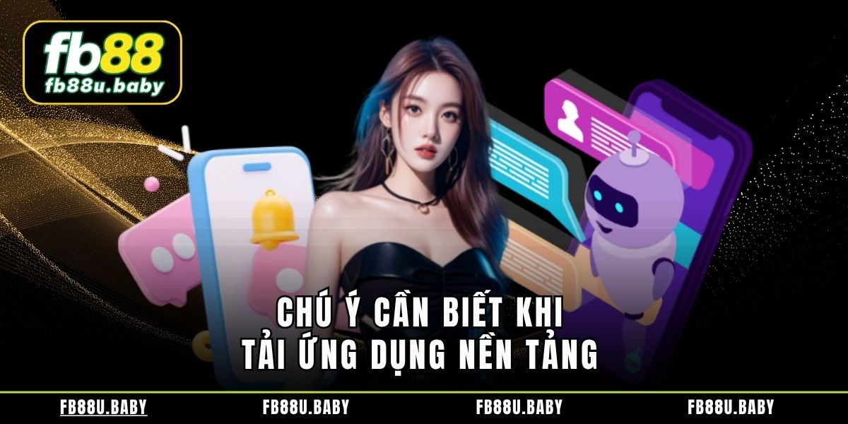 Chú ý cần biết khi tải ứng dụng nền tảng