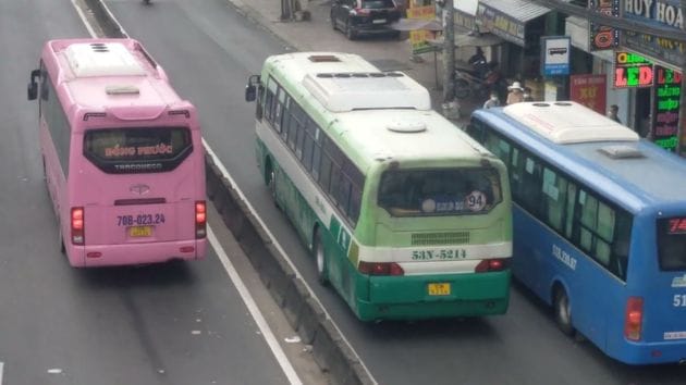 Thời gian hoạt động và tần suất mà xe 94 chạy