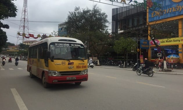 Xe buýt Cao Bằng Hà Quảng liên tục vận hành đưa bạn về nguồn