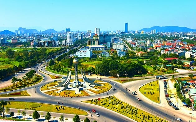 Xe xuất phát từ thành phố Thanh Hoá