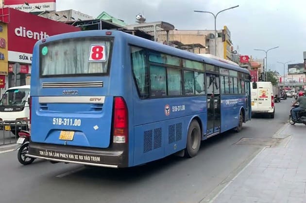 Lộ trình xe buýt số 8 TPHCM được thiết kế với các trạm dừng rất đa dạng
