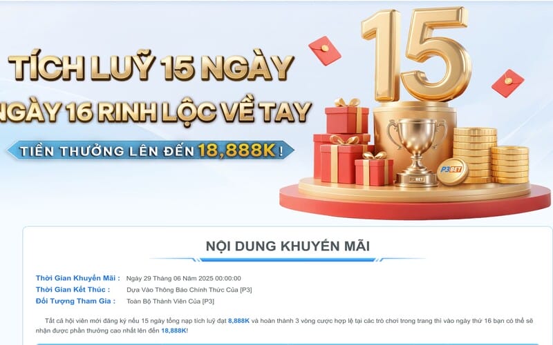 Cách tận dụng ưu đãi và khuyến mãi hiệu quả trên App P3bet