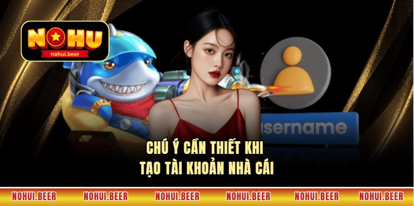 Chú ý cần thiết khi tạo tài khoản nhà cái