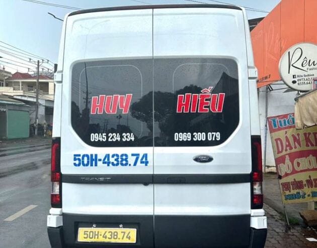 Huy Hiếu là thương hiệu của một hãng xe chuyên phục vụ tuyến Sài Gòn - Bình Phước