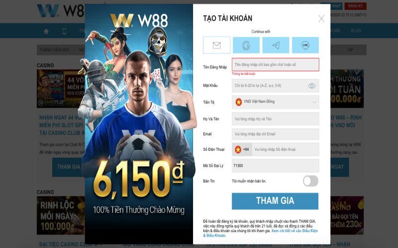 Hướng dẫn đăng ký W88 nhanh chóng và dễ dàng