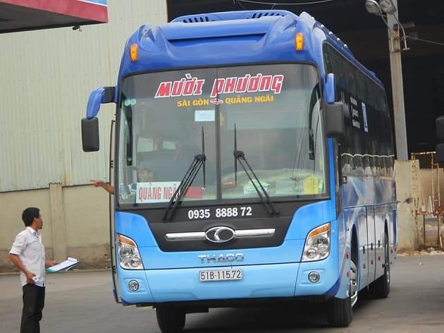 Lộ trình di chuyển của nhà xe Mười Phương