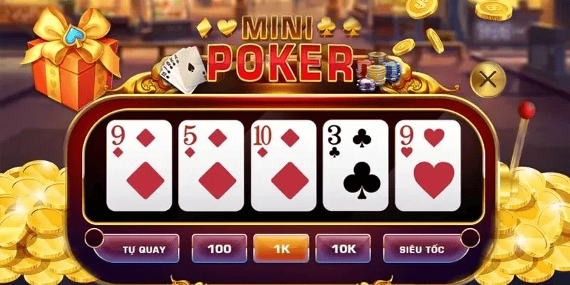 Cách chơi Mini Poker theo từng bước
