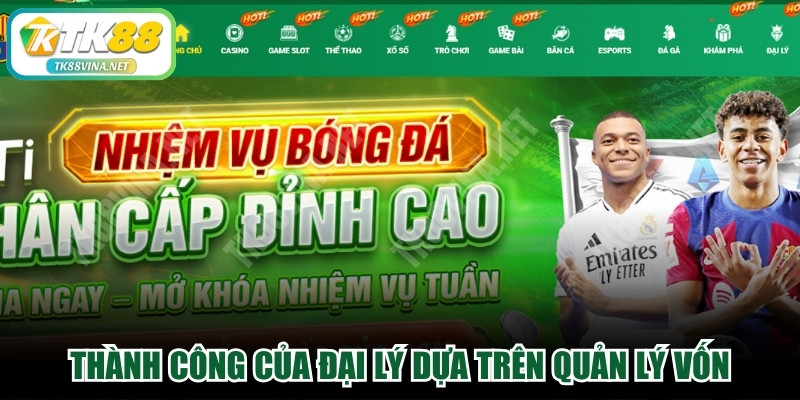 Thành công của đại lý dựa trên quản lý vốn, chăm sóc game thủ tận tình