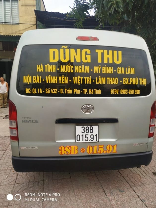 Những điều cần lưu ý khi hành khách di chuyển bằng xe Dũng Thu