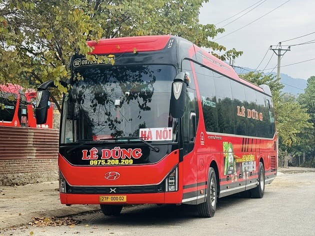 Nhà xe chuyên phục vụ tuyến Hà Nội – Điện Biên