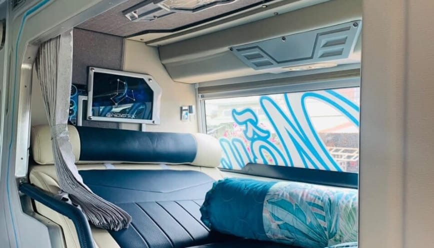 Xe khách đi tuyến Bình Định - Sài Gòn được trang bị thiết bị hiện đại