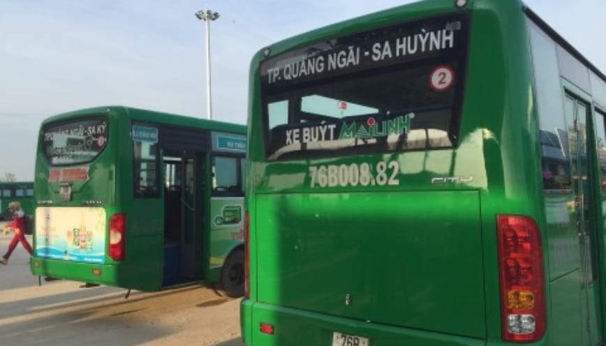 Khung giờ hoạt động của tuyến buýt số 02 Quảng Ngãi