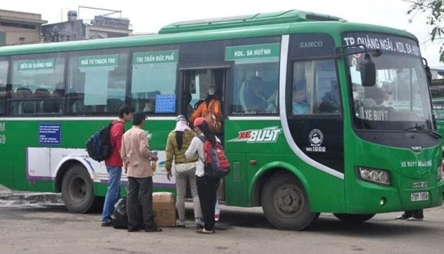 Khung giờ hoạt động của xe buýt số hiệu 09 Quảng Ngãi