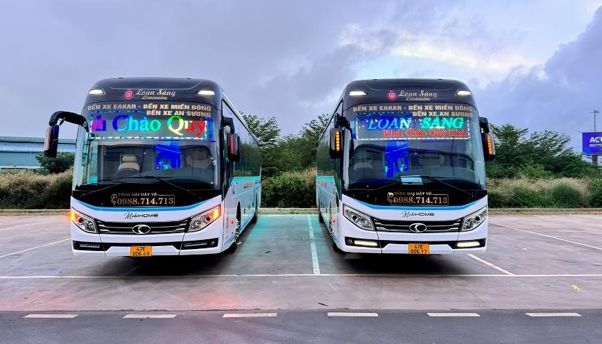 Tuyến đường chính và điểm đón trả của nhà xe Loan Sáng