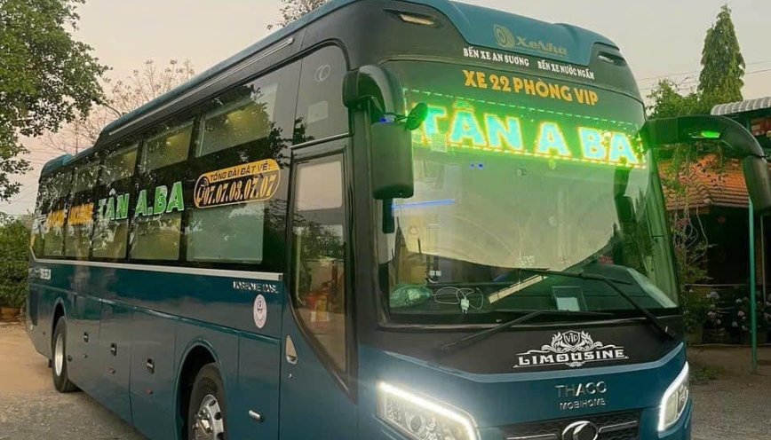 Bảng giá vé tuyến Bắc Nam nhà xe Tân Aba