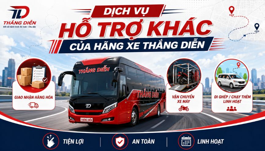 Dịch vụ hỗ trợ khác của hãng xe Thắng Diễn