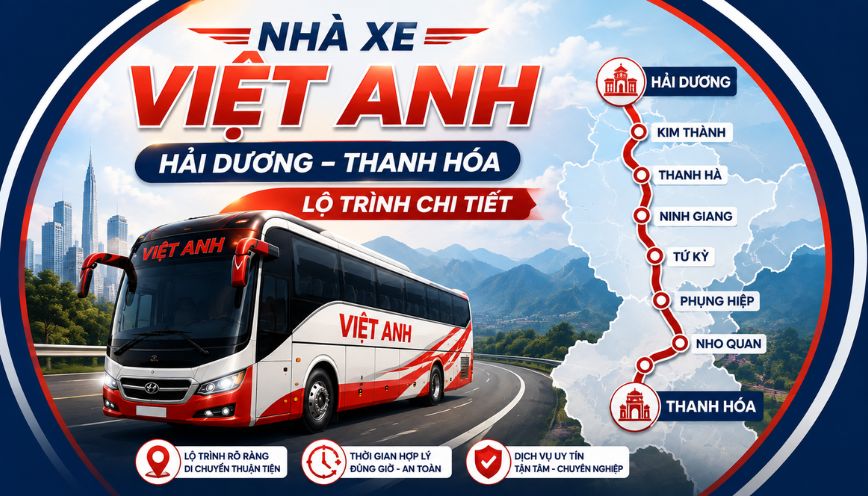 Nhà xe Việt Anh Hải Dương – Thanh Hóa: Lộ trình chi tiết