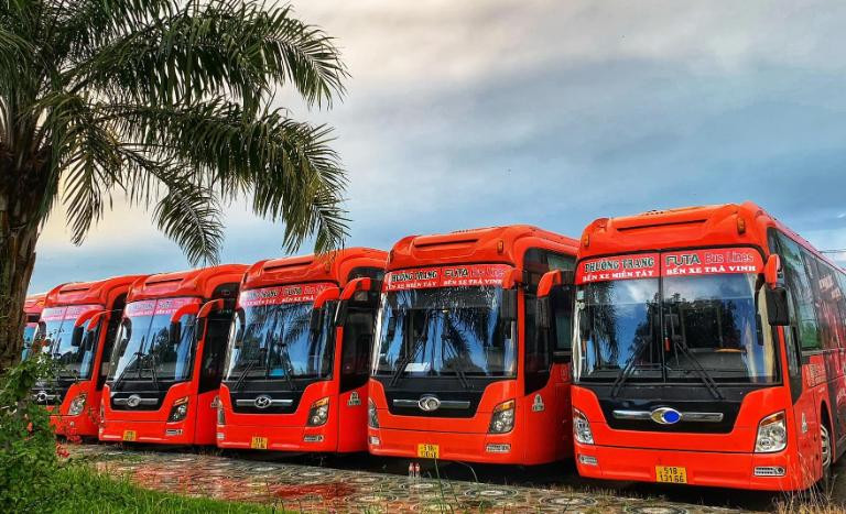 Bãi đỗ xe khách được quy hoạch tại Bến xe Vị Thanh Hậu Giang đảm bảo an toàn phương tiện