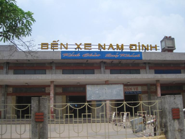 Bến xe khách Nam Định nhìn từ trên cao