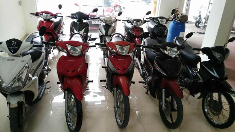 Biển hiệu điểm cho thuê xe máy tại Thanh Hóa với thủ tục đơn giản