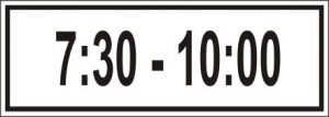 Biển phụ 508a biểu thị thời gian hiệu lực của biển chính