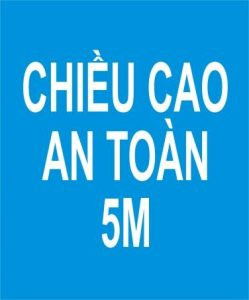 Biển phụ 509a thuyết minh chiều cao an toàn dưới đường cáp điện