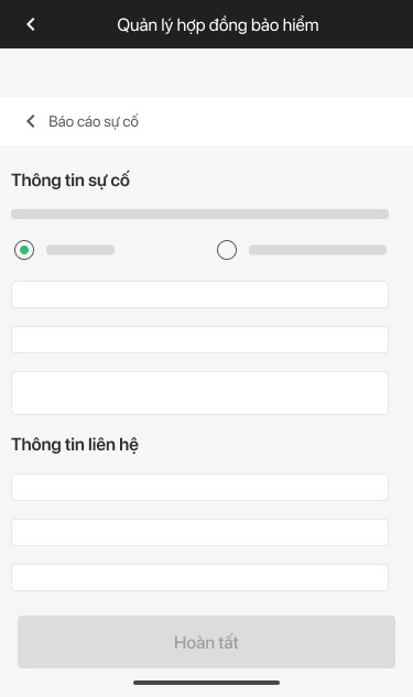 Bước 4 yêu cầu bồi thường bảo hiểm Người Thanh Toán trên ZaloPay