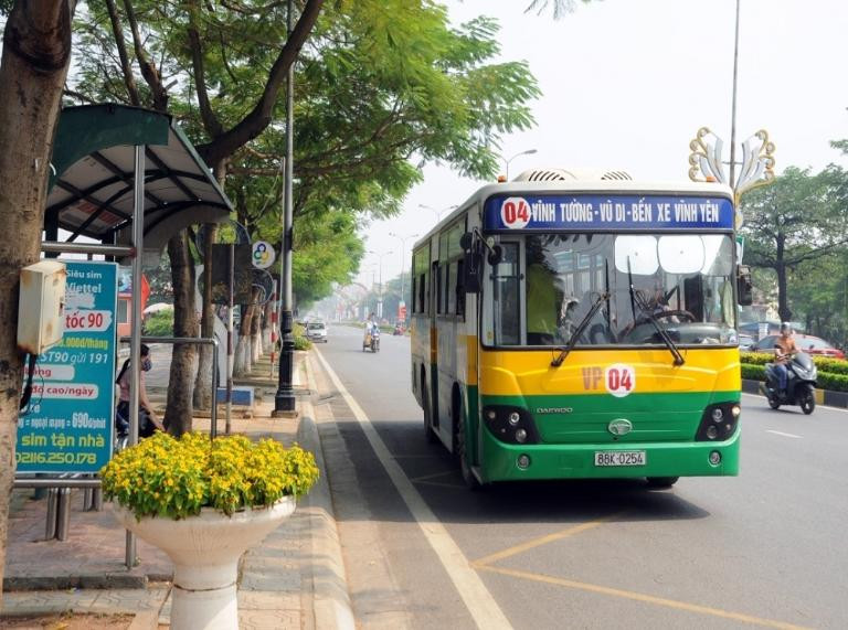 Các loại xe khách hoạt động tại Bến xe Vĩnh Yên