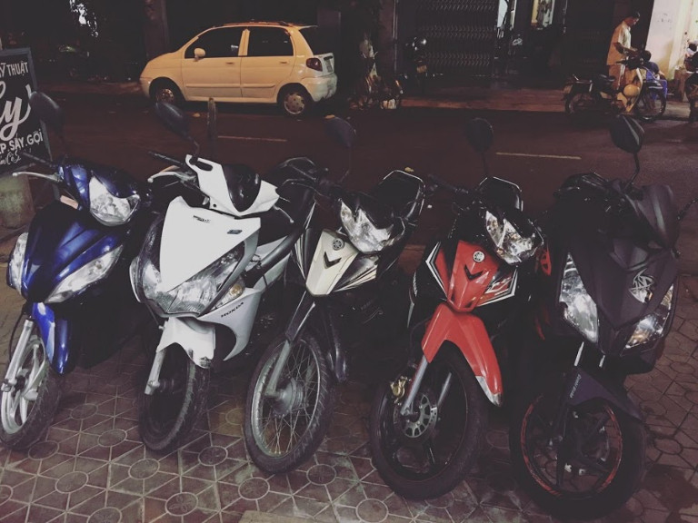 Các loại xe máy đa dạng tại điểm cho thuê Gia Khang, Bắc Giang