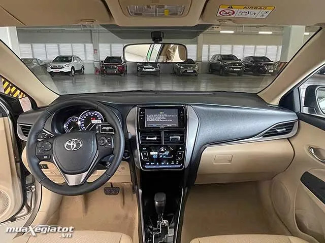 Chi tiết bảng điều khiển trung tâm của xe Vios 2022