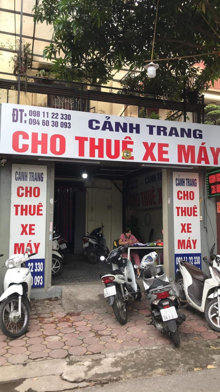 Cơ sở cho thuê xe máy Cảnh Trang tại Hà Đông được nhiều người tin tưởng