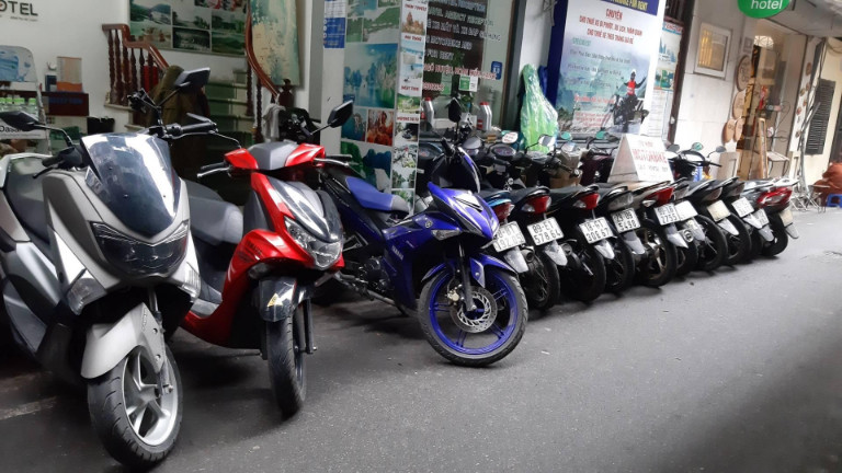 Đa dạng các loại xe máy cho thuê tại cửa hàng Gia Hưng Hưng Yên