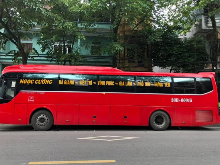 Dòng xe khách Limousine của nhà xe Ngọc Cường chạy tuyến Hà Nội Hà Giang
