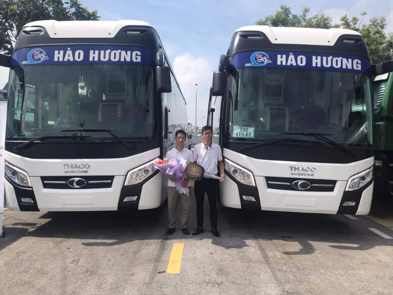 Hành khách trải nghiệm dịch vụ xe Hào Hương đi Thanh Hóa từ Hải Phòng thoải mái, an toàn
