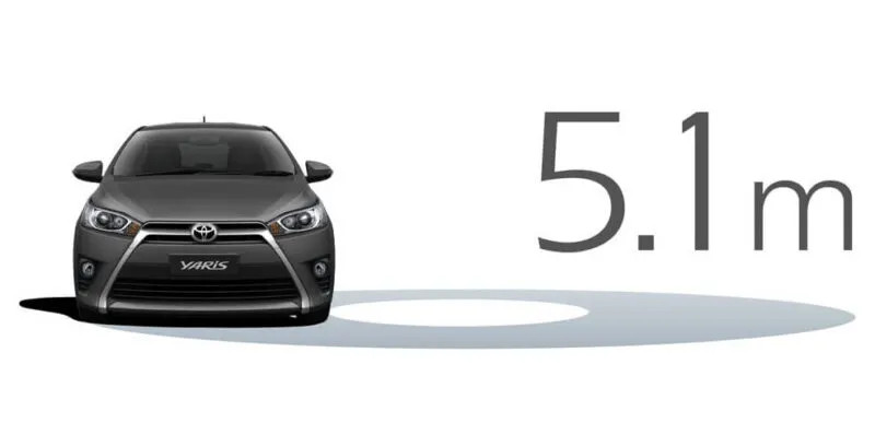 Hình ảnh đuôi xe Toyota Yaris 2017 màu trắng