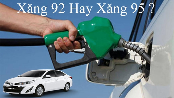 Hình ảnh minh họa các loại xăng A92 và A95 cho xe Toyota Vios