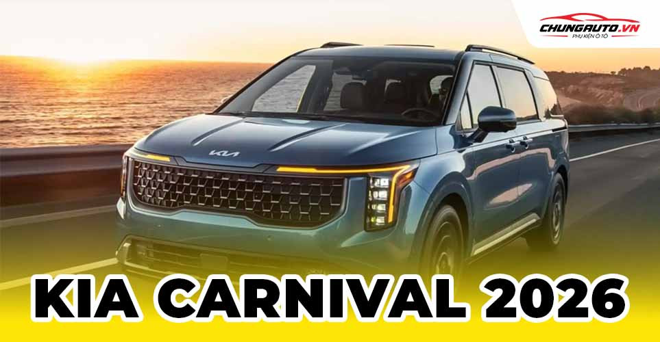 Hình ảnh ngoại thất hiện đại của Kia Carnival 2026 phiên bản mới nhất