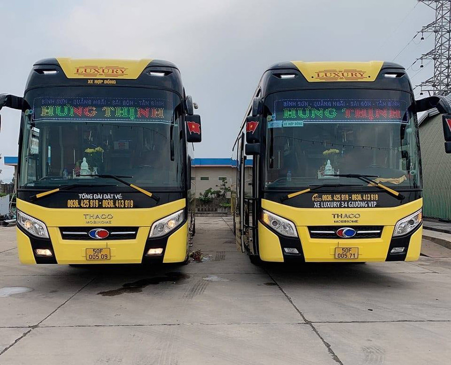 Hình ảnh xe giường nằm chất lượng cao của nhà xe Hưng Thịnh đi Vũng Tàu Sóc Trăng