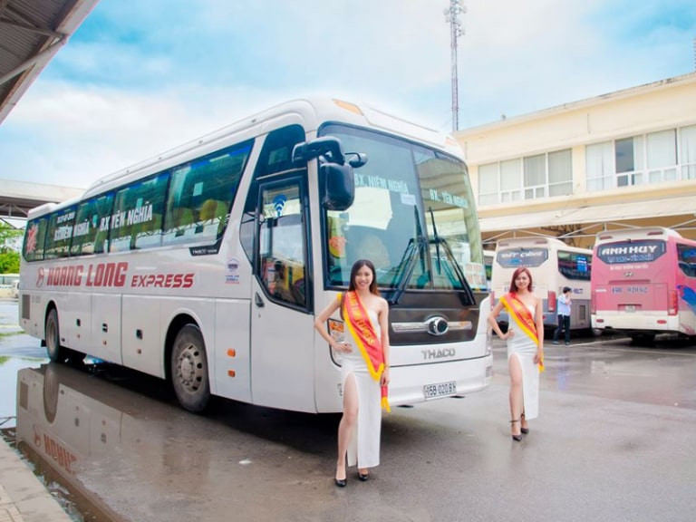 Hình ảnh xe khách Hoàng Long chất lượng trên tuyến Vũng Tàu Cam Ranh