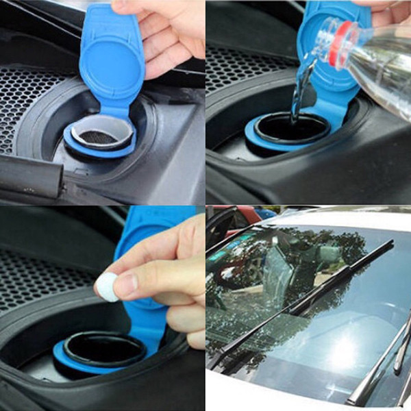 Hướng dẫn pha chế viên sủi rửa kính ô tô trực tiếp vào bình