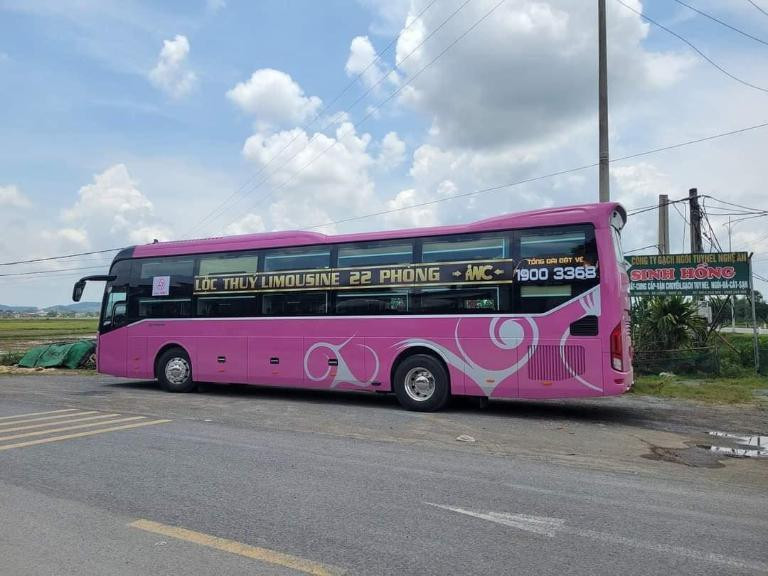 Khoang giường nằm thoải mái trên xe tuyến Bến xe Hà Tĩnh đi Nha Trang